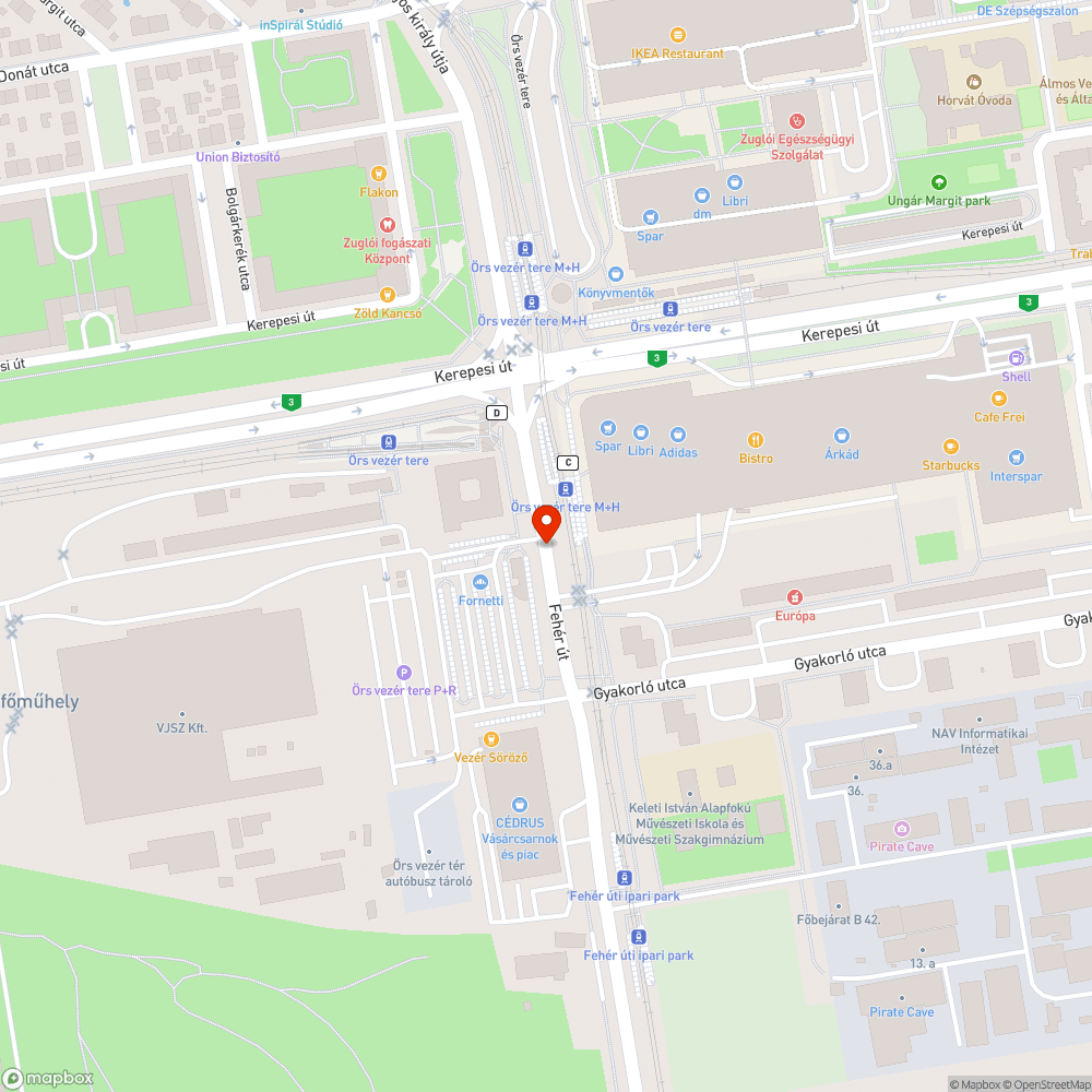 Sűrűn kimaradó zöld fázis bejelentés helye