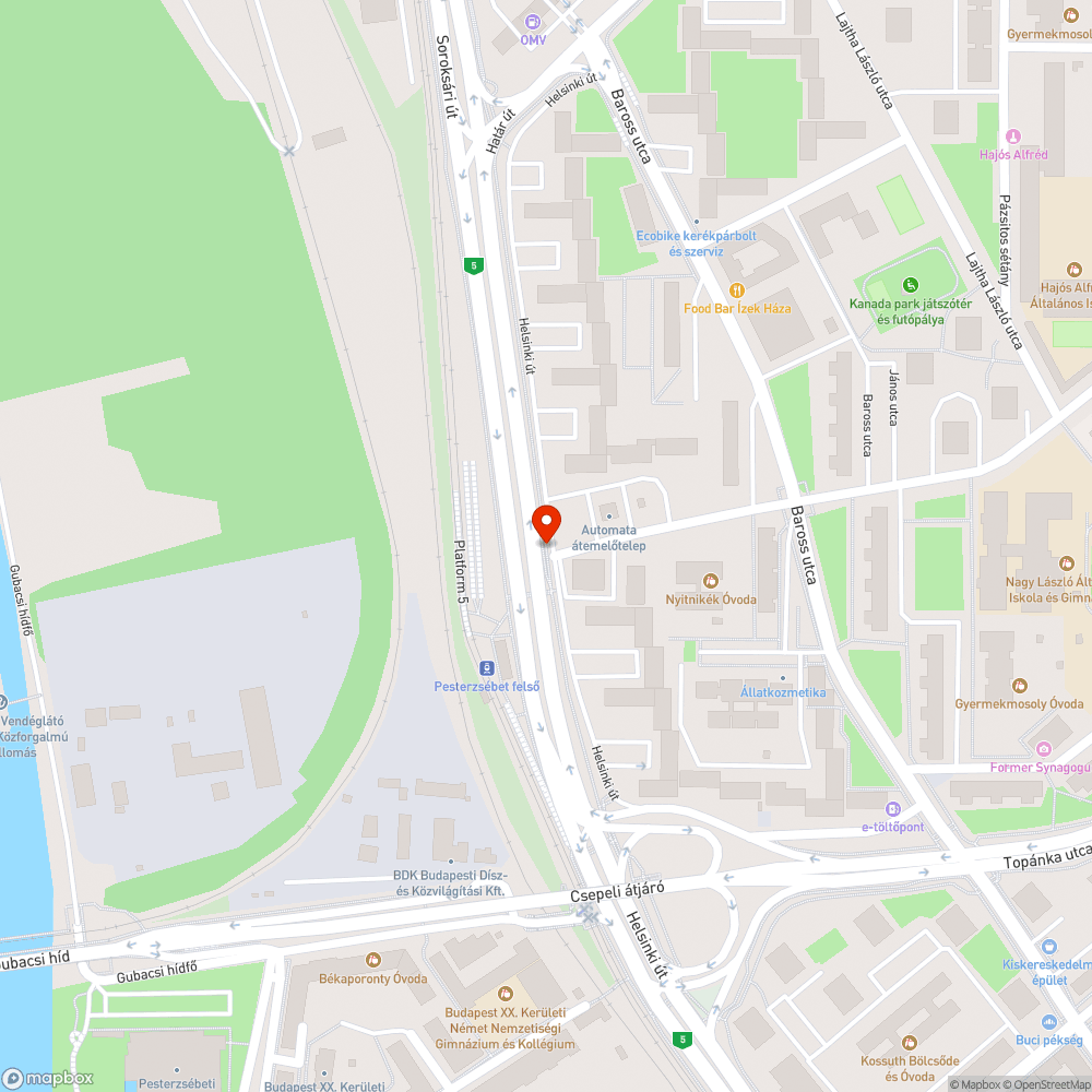 Széteső fedlap bejelentés helye