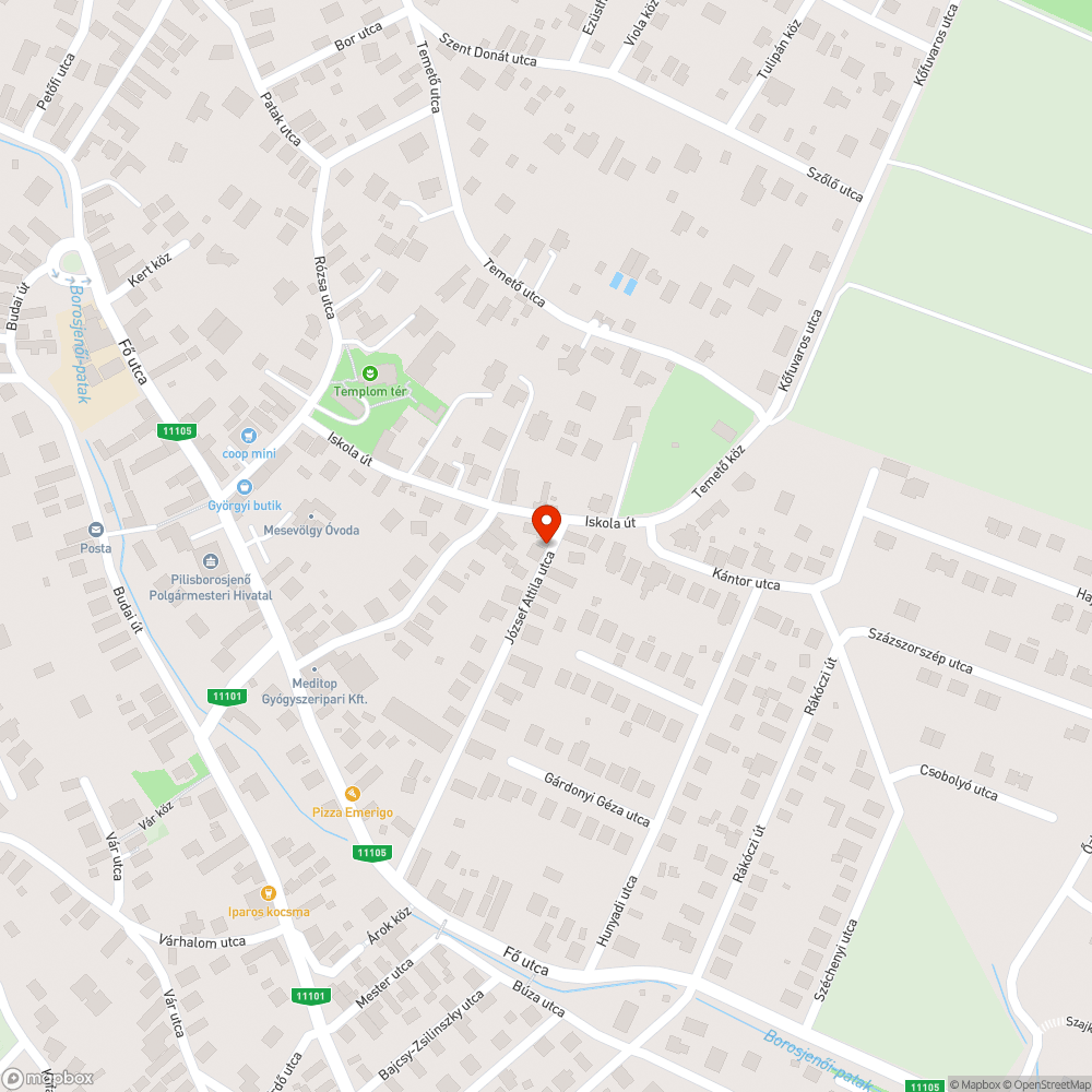 Kőburkolat az úton bejelentés helye