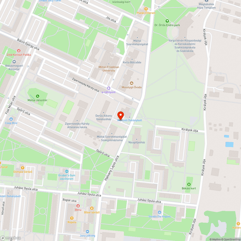 Szemét bejelentés helye