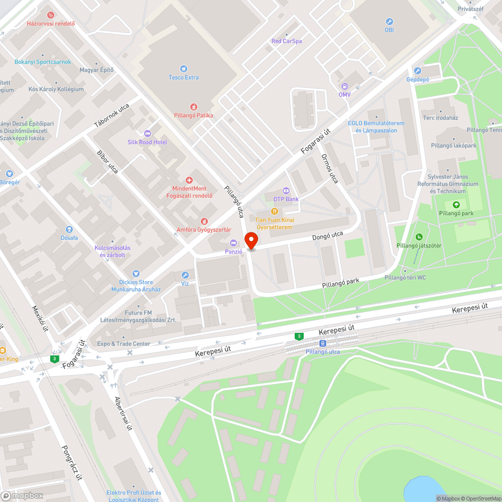 Zöldterületen parkolás bejelentés helye