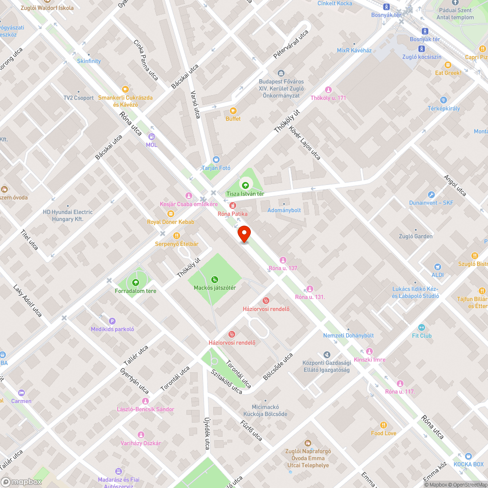 Sérült lámpafedél bejelentés helye