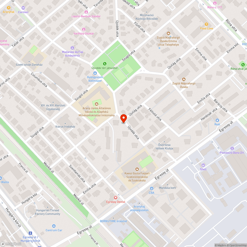 Felhólyagosodott közműfedél a járdán bejelentés helye