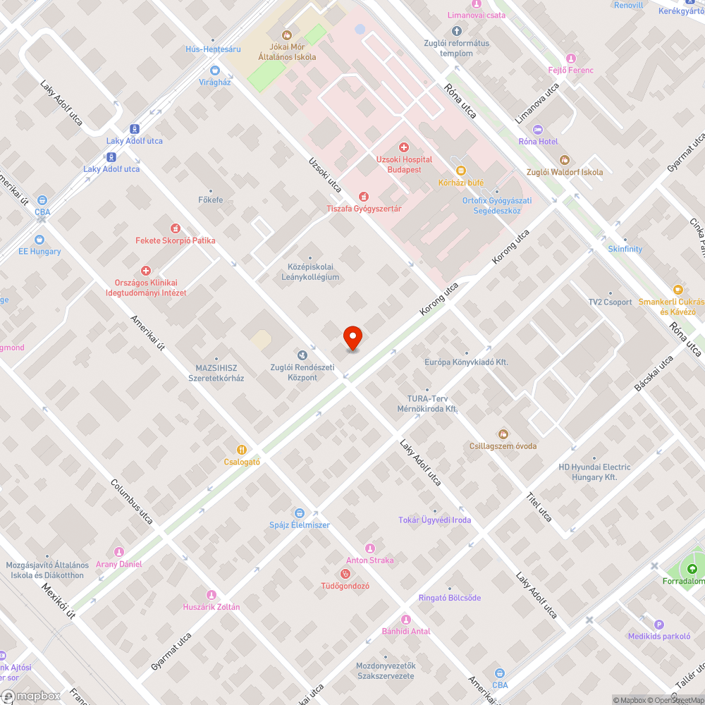 Korong utca teljes szakasza teli van kátyúval bejelentés helye