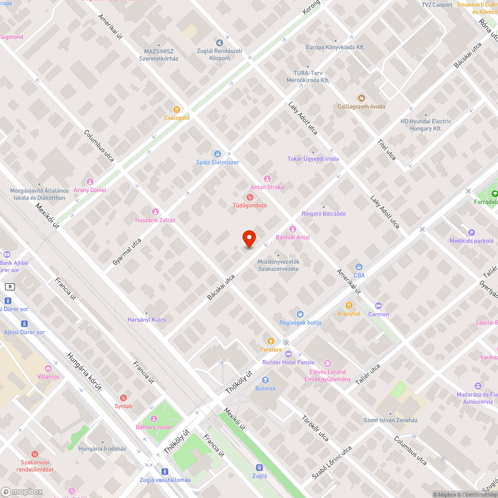 Korhadó fa bejelentés helye