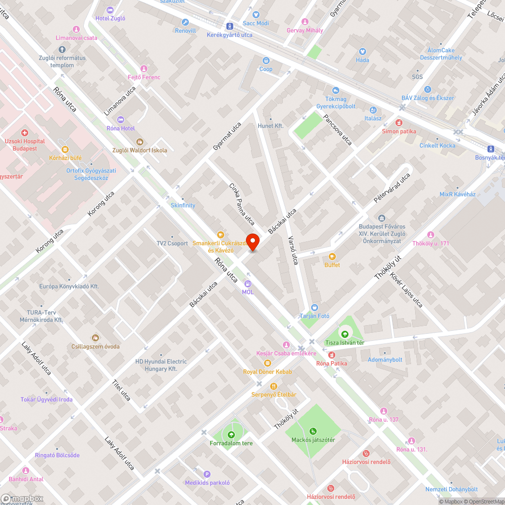 kiszáradt fa bejelentés helye