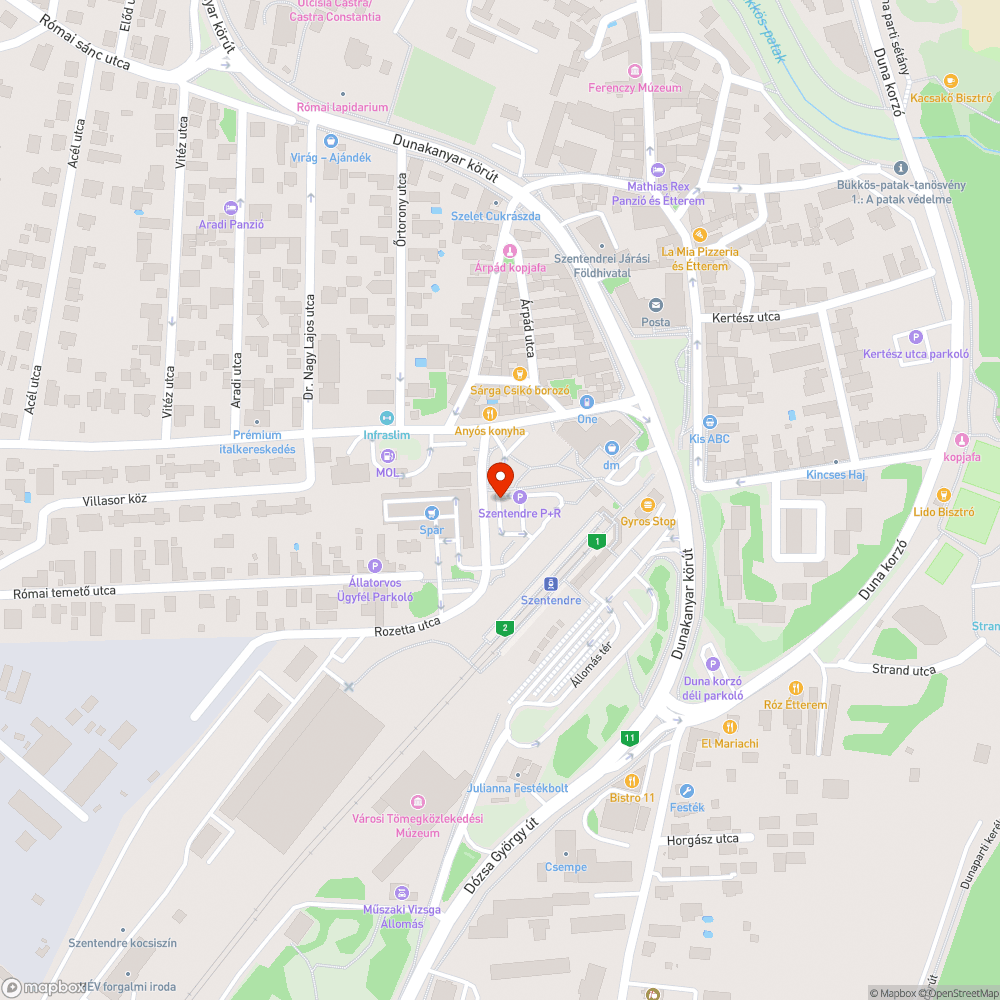 Megdőlt oszlop bejelentés helye