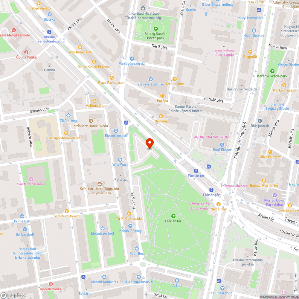 Flórián téri McDonald's kuka körül rengeteg szemét bejelentés helye