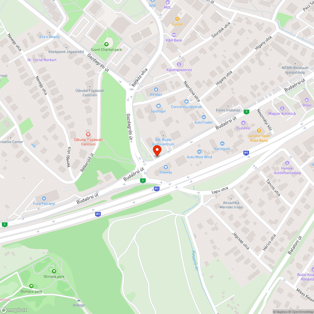 Gazdagréti út buszmegálló szemét bejelentés helye