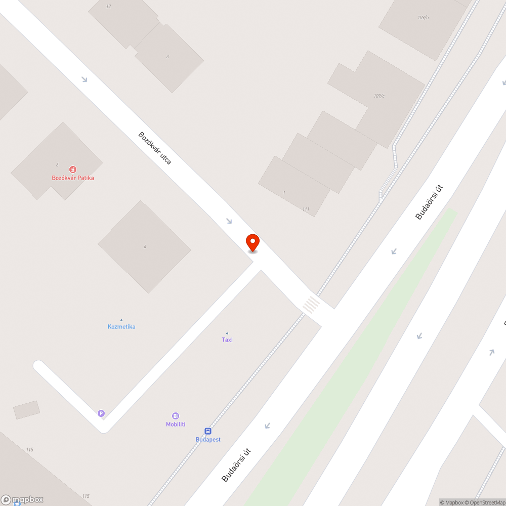 Bozókvár utca szemét bejelentés helye