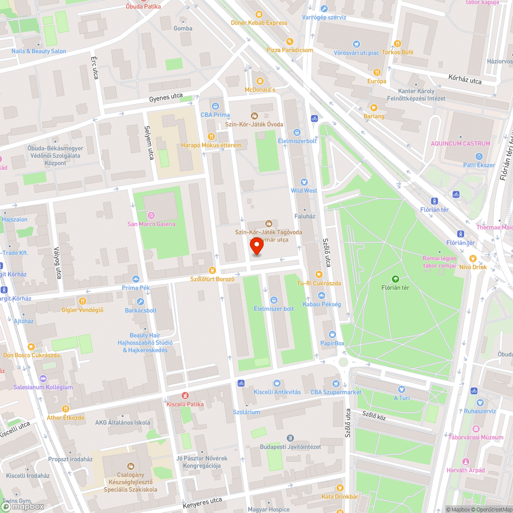 Befejezetlen járdabontás bejelentés helye