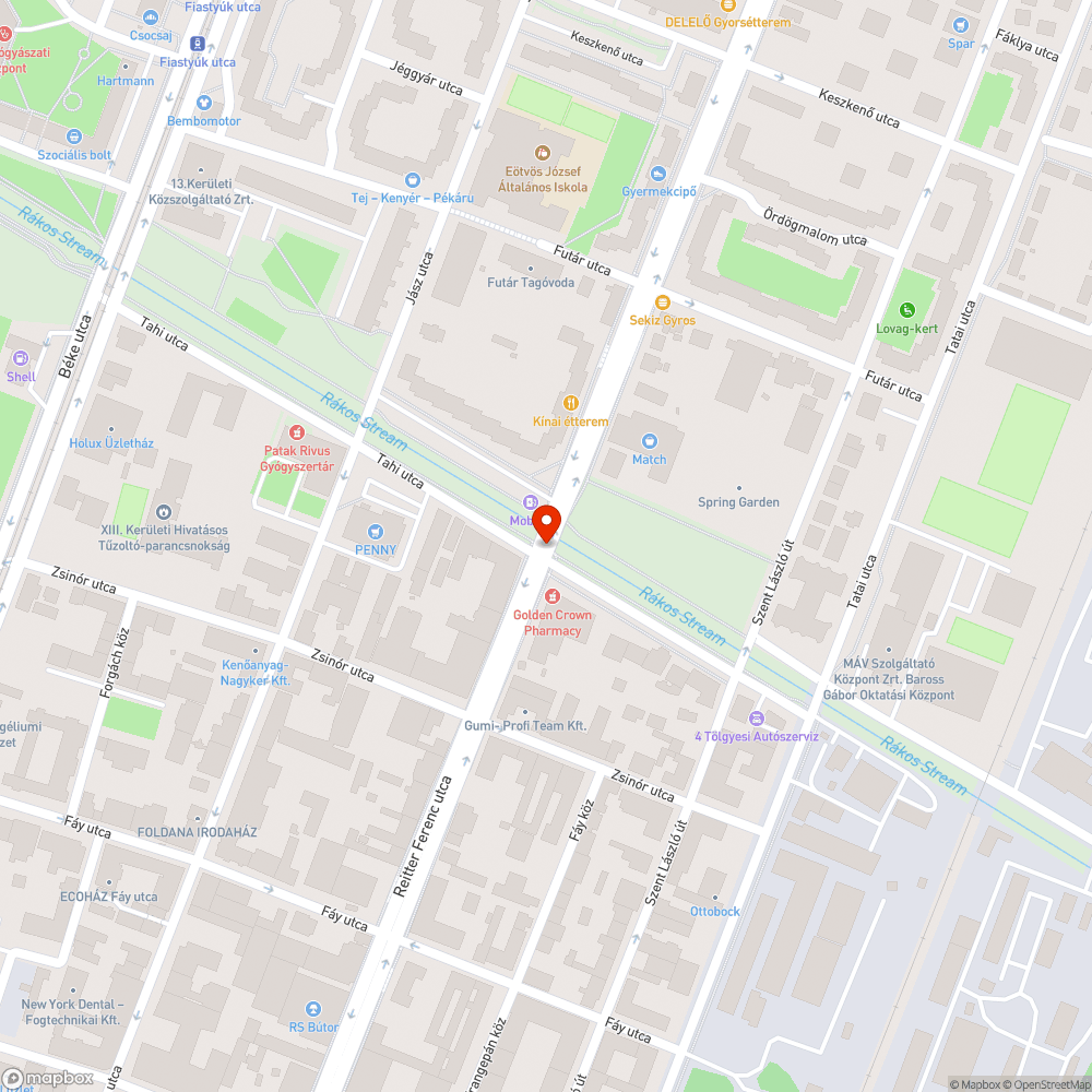 Sérült gyalogátkelő tábla bejelentés helye