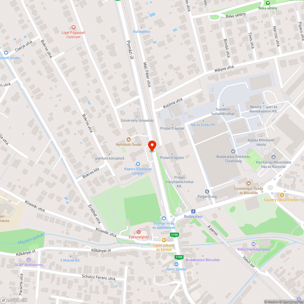 Kidöntött babakocsifeljáró-korlát bejelentés helye