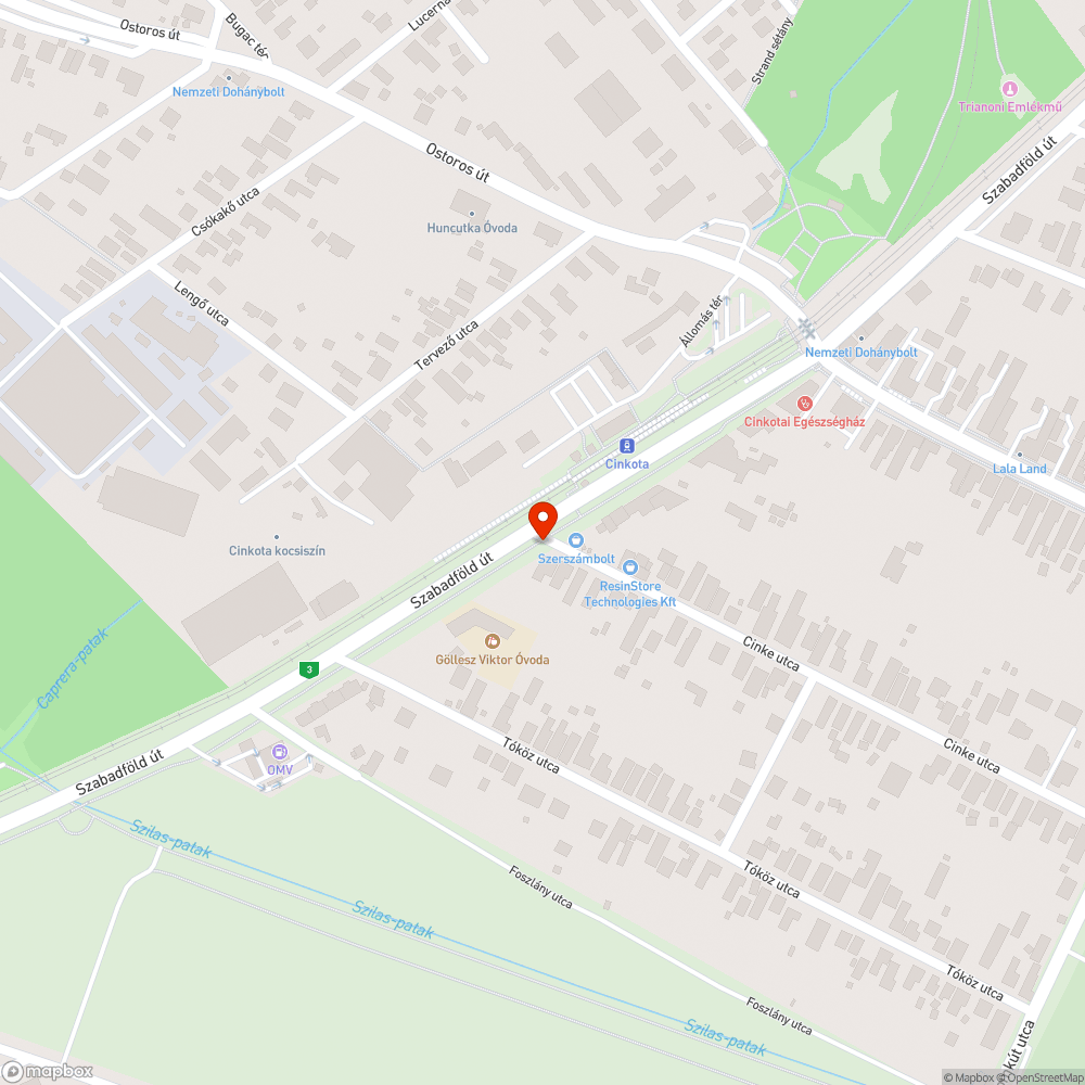 Lebontott büfé reklámja bejelentés helye