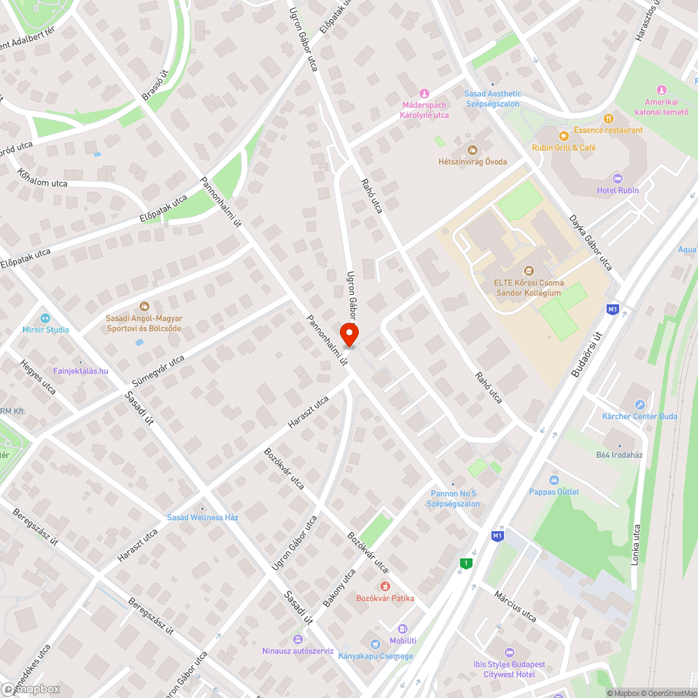 Járdára nőtt fa Ugron Gábor - Pannonhalmi bejelentés helye