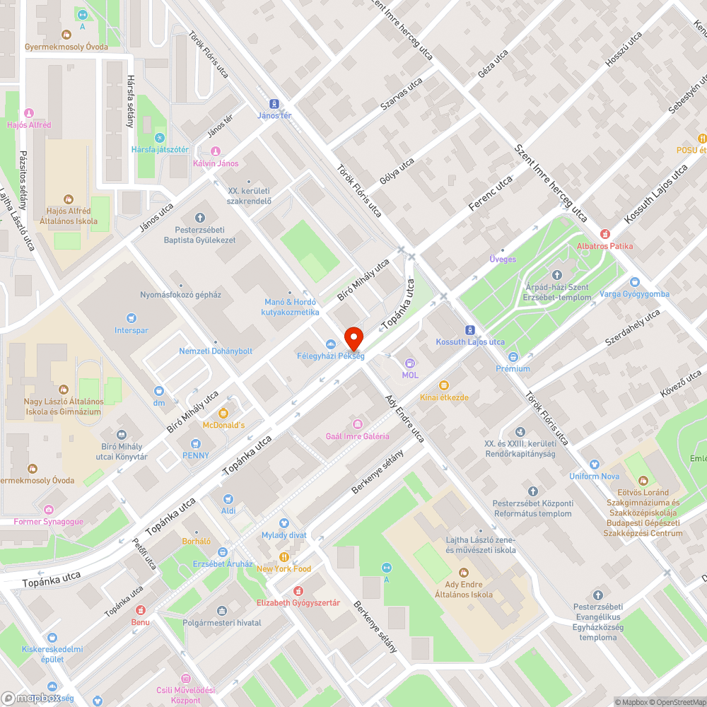 Éttermi hulladék a járdán bejelentés helye