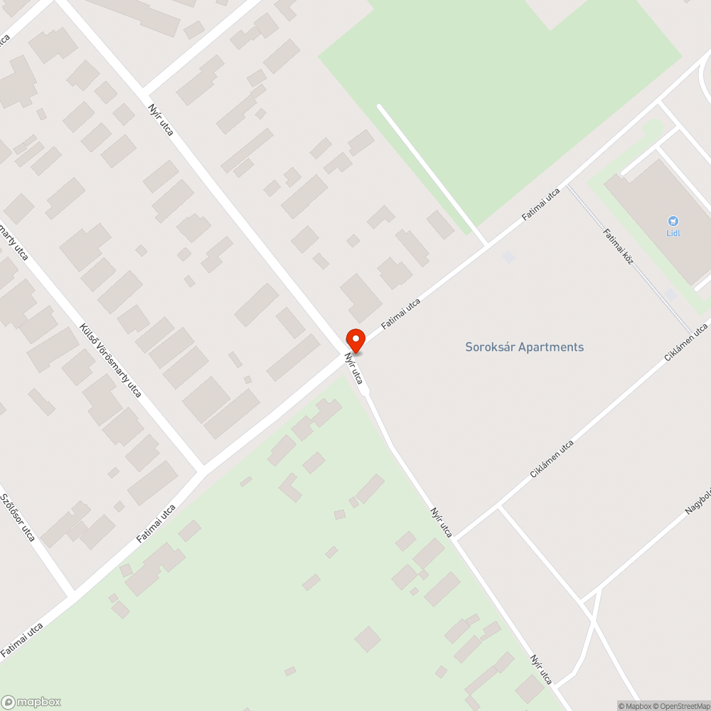 Elhagyott jármű a Nyír utcában bejelentés helye