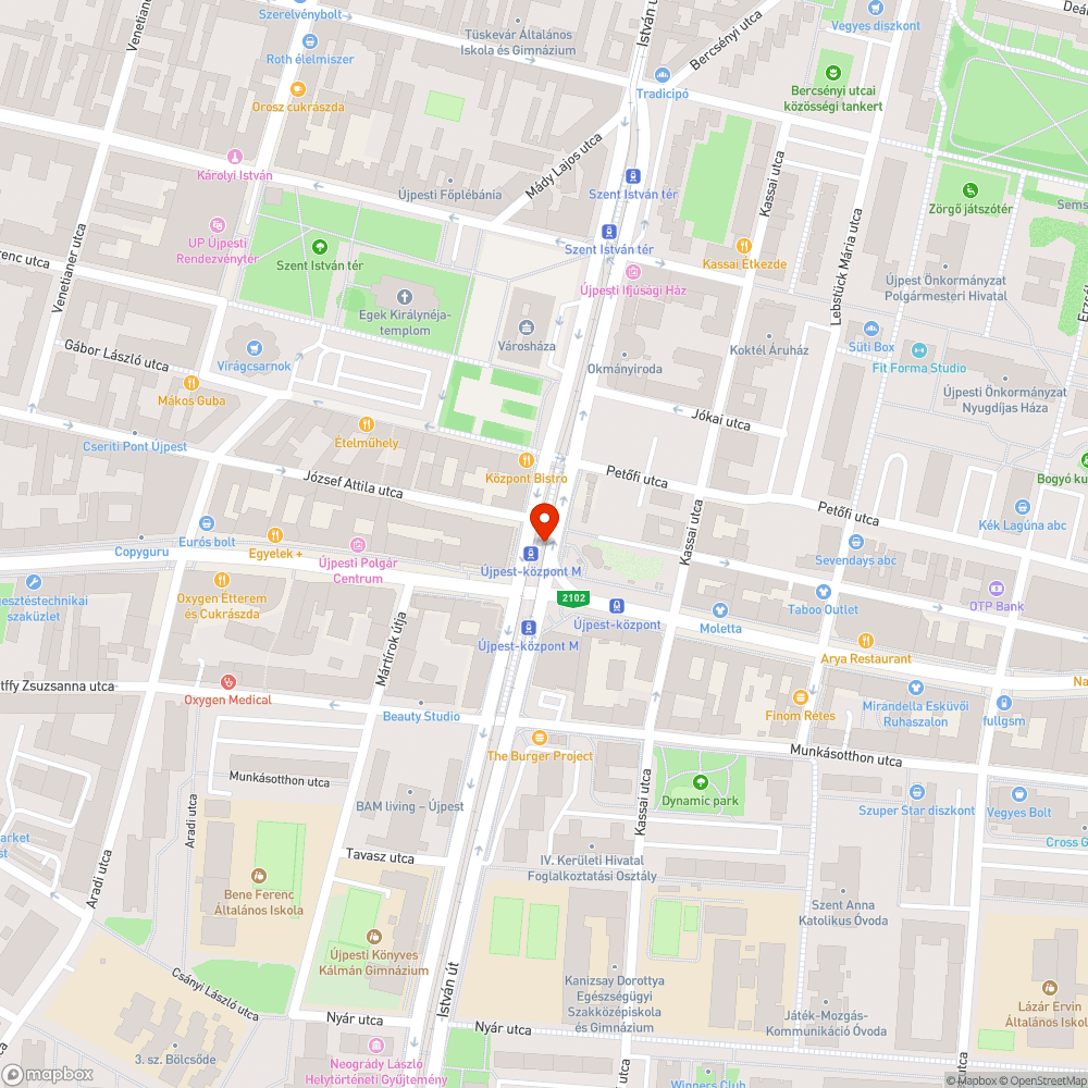 Kiszáradóban lévő futónövény Újpest-központban bejelentés helye