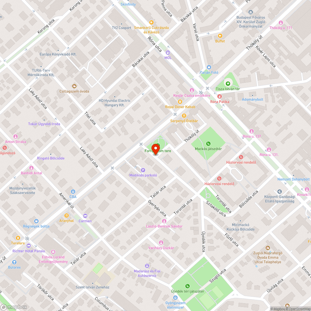 Hiányzó burkolat bejelentés helye