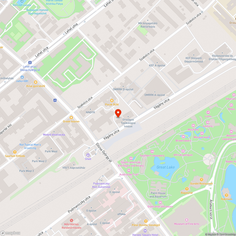 Autó roncs bejelentés helye