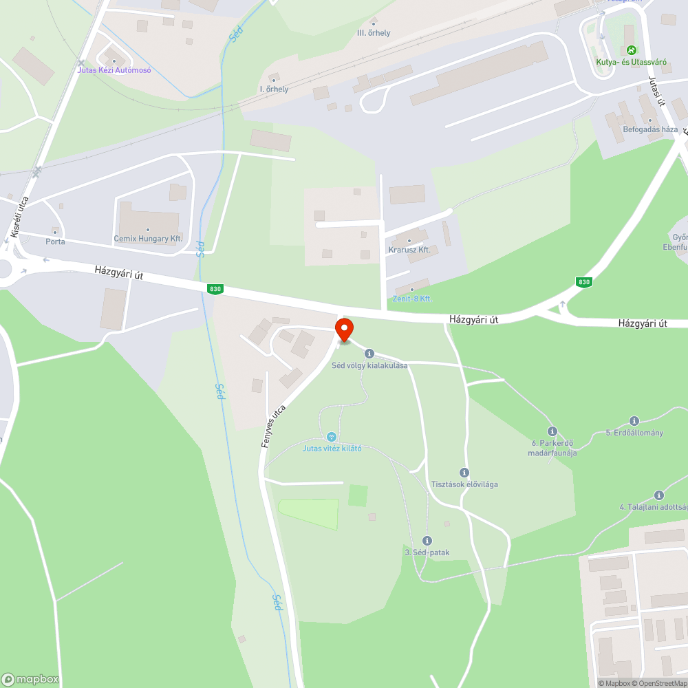 Roncs jármű bejelentés helye