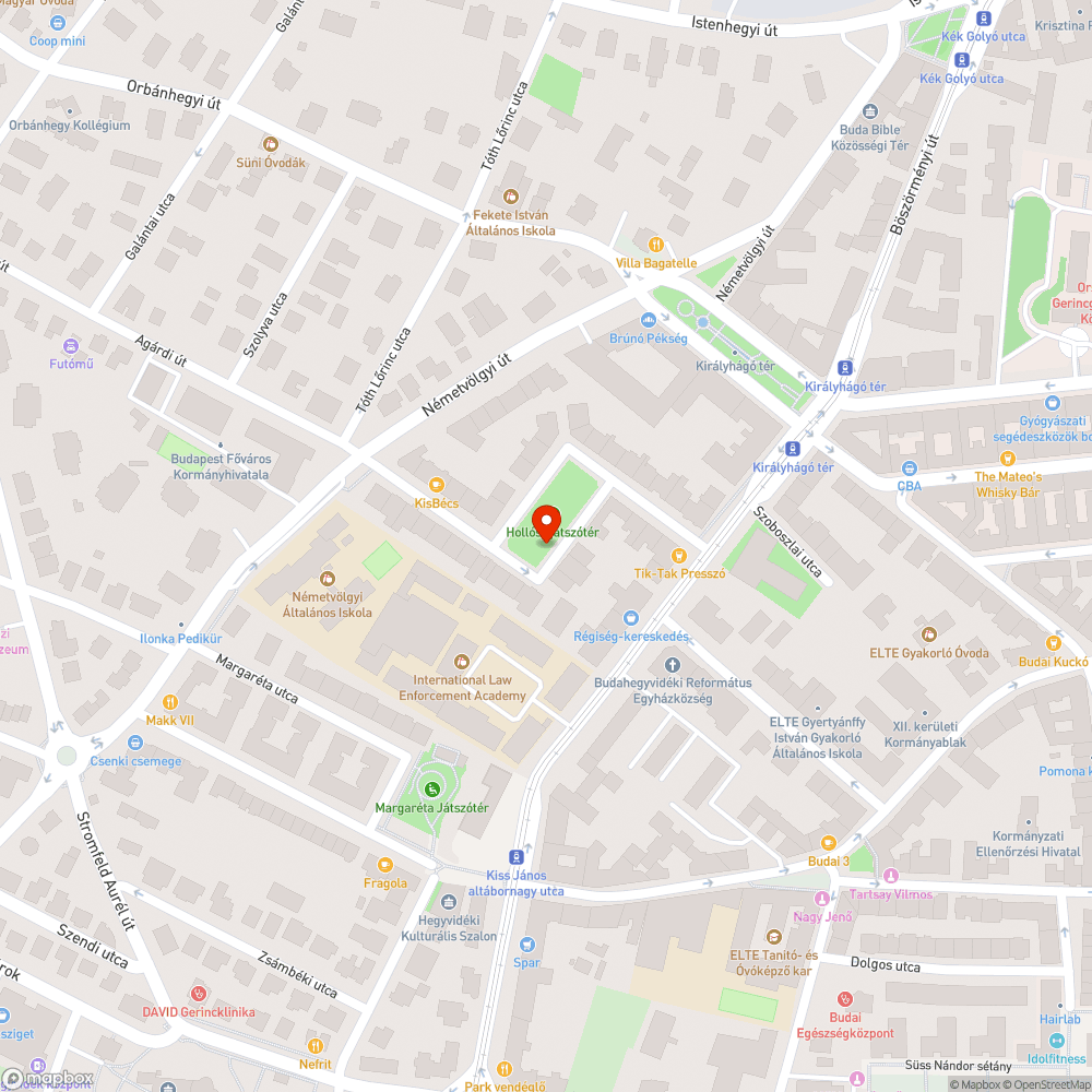 Elhagyott auto bejelentés helye