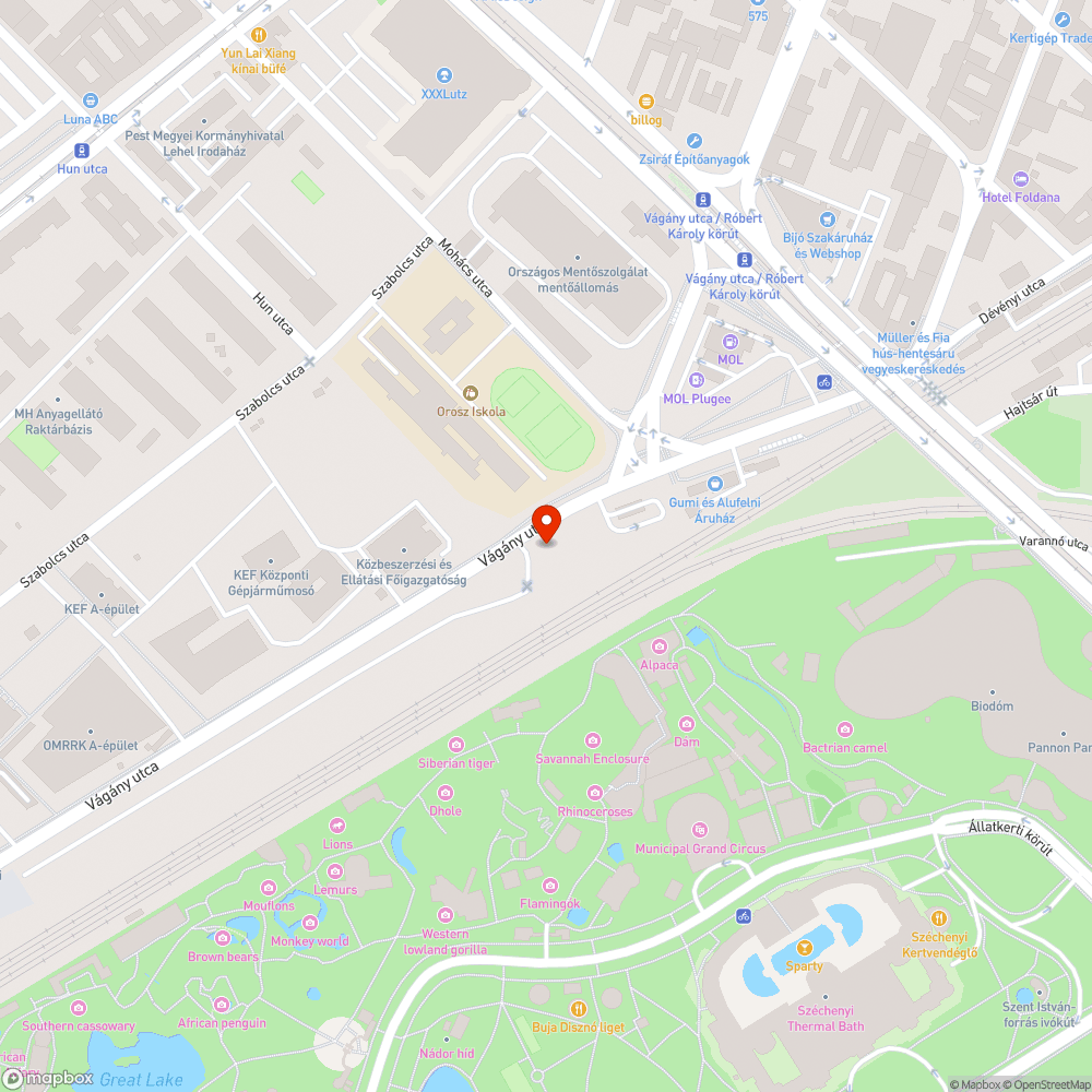 Útra növő növényzet bejelentés helye