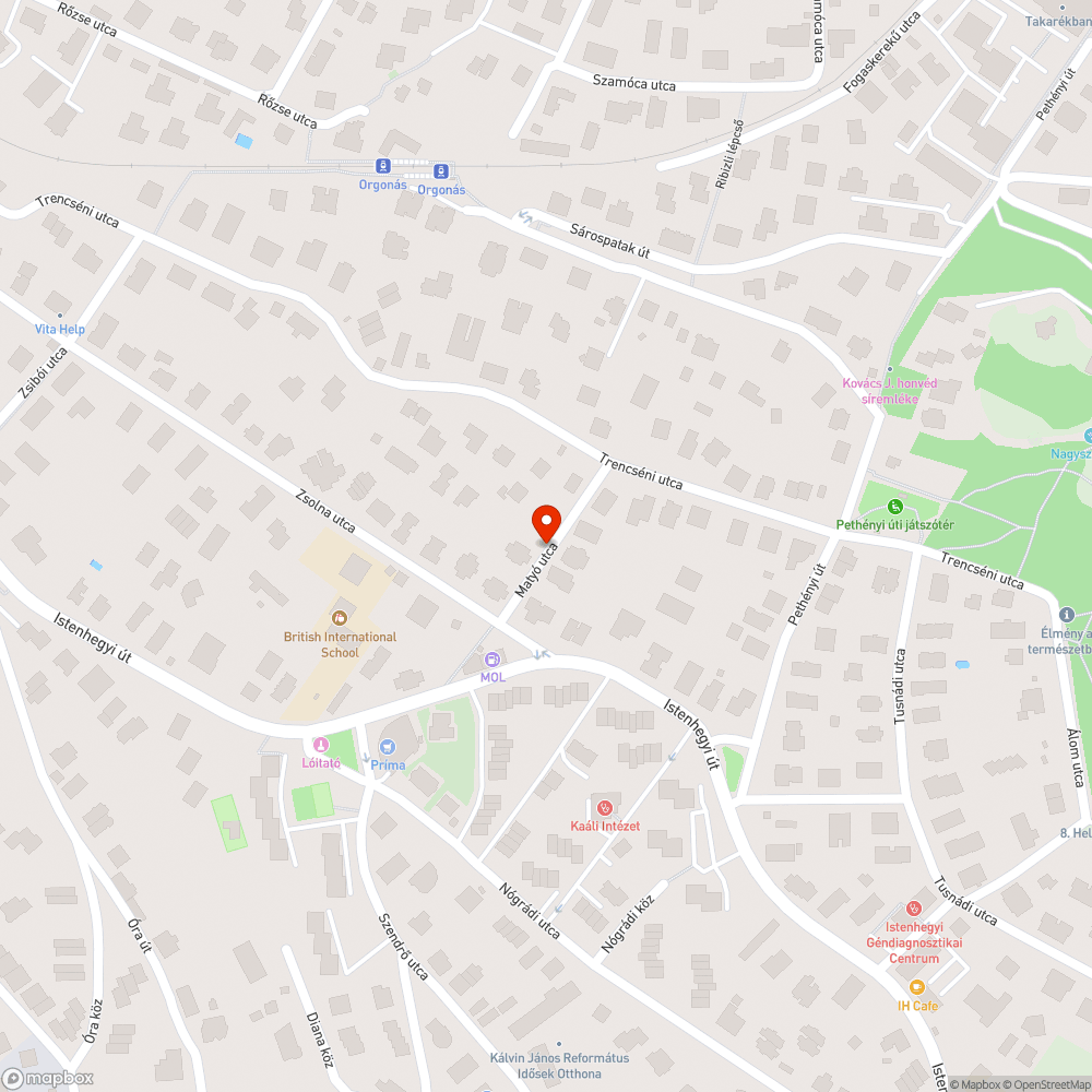 Hiányzó aszfalt bejelentés helye