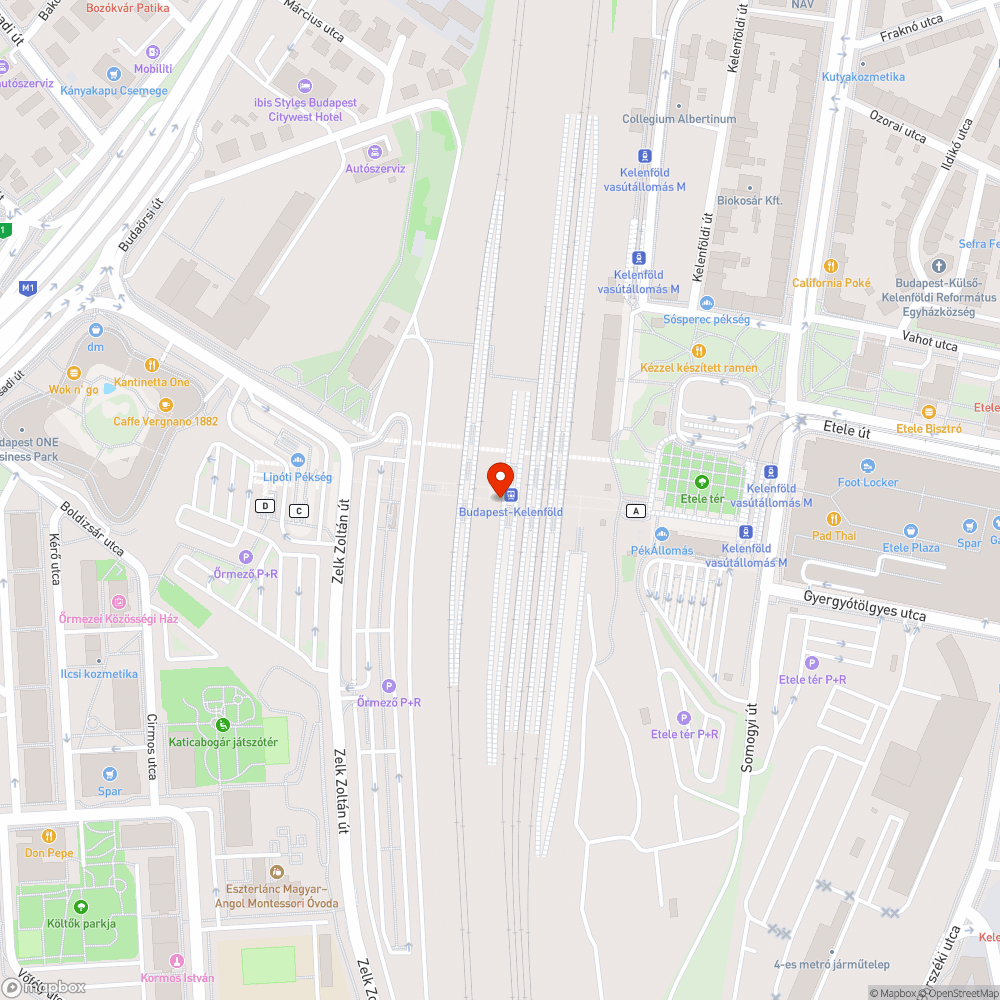 Kritikán aluli utastájékoztatás bejelentés helye