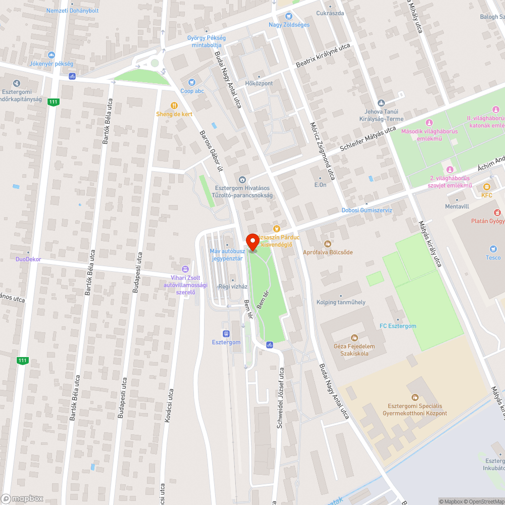 Homokozó bejelentés helye