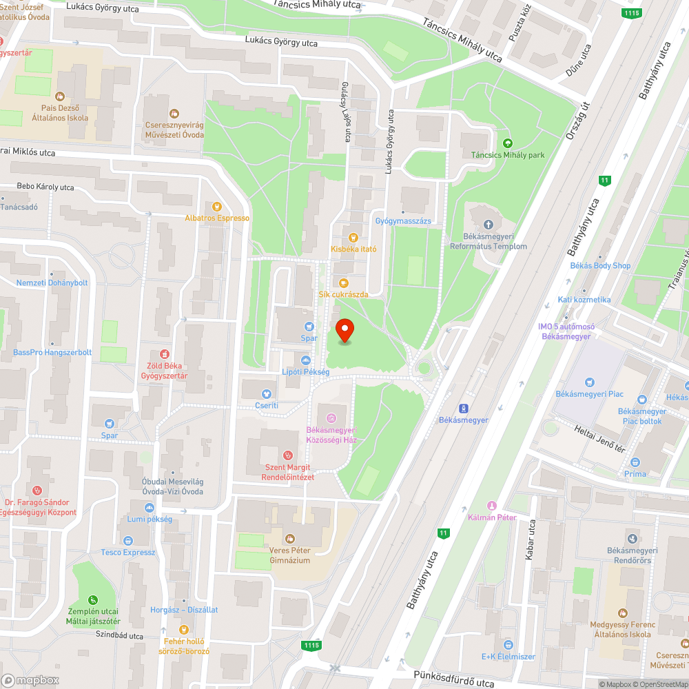 Meghalt fa bejelentés helye