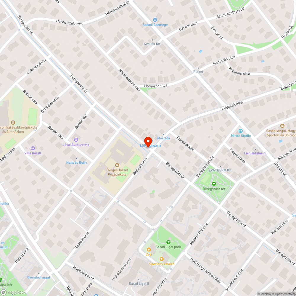 Rodostó - Beregszász járda bejelentés helye