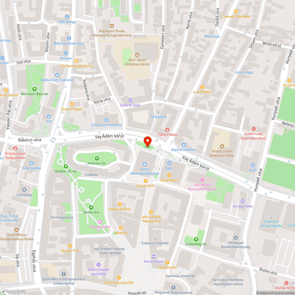 Szemét,csikk a csatornában bejelentés helye