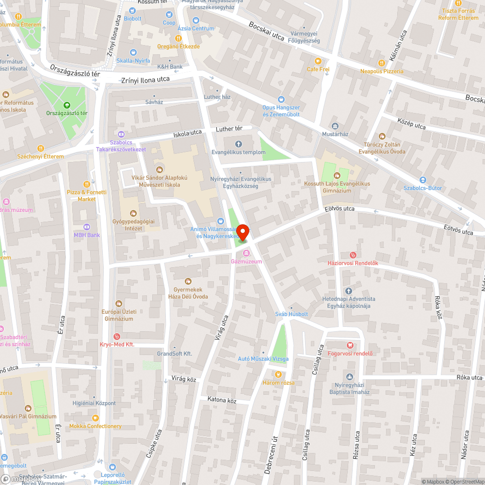 Eltünt zöldfelület bejelentés helye