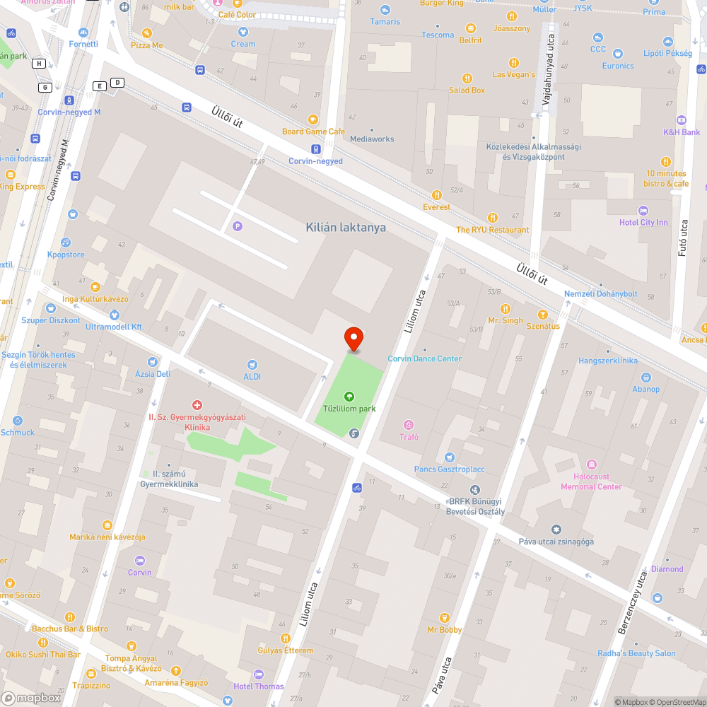 Elromlott locsoló bejelentés helye