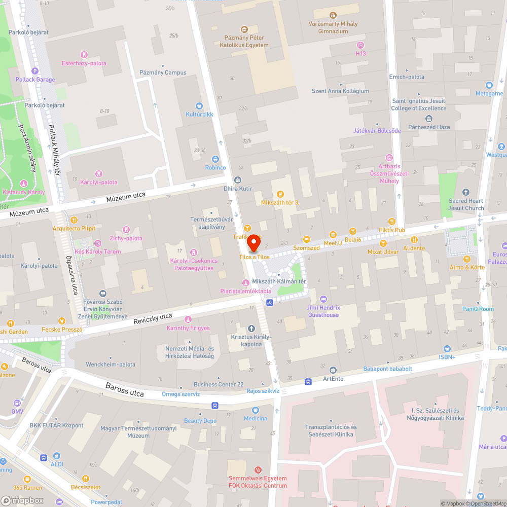 Törött kőbaba bejelentés helye