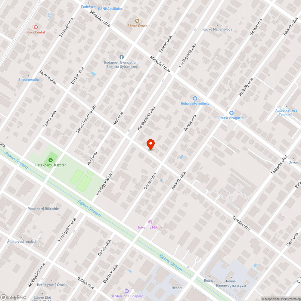 Elhagyott autó Szentes utca bejelentés helye