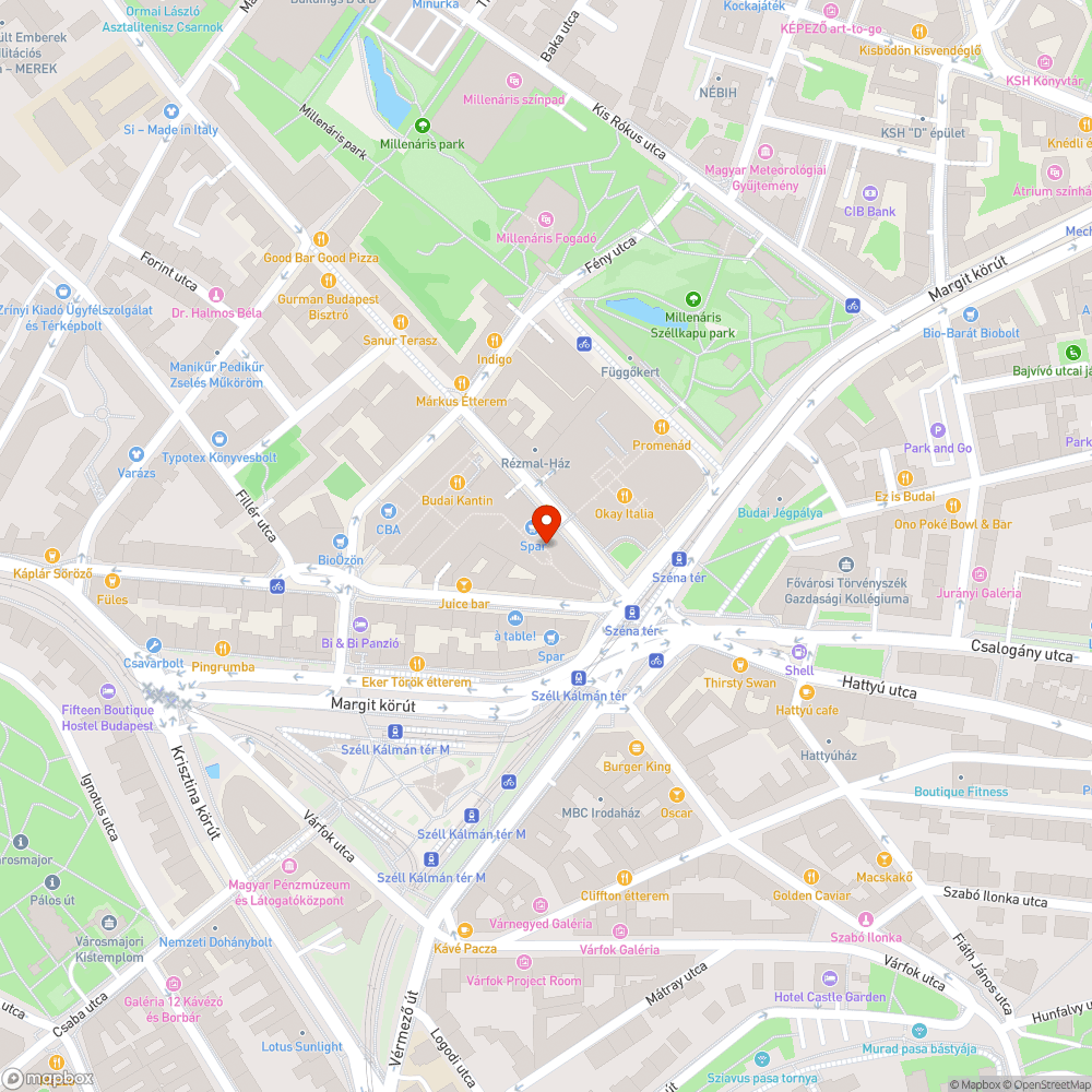 Elpusztult fák bejelentés helye