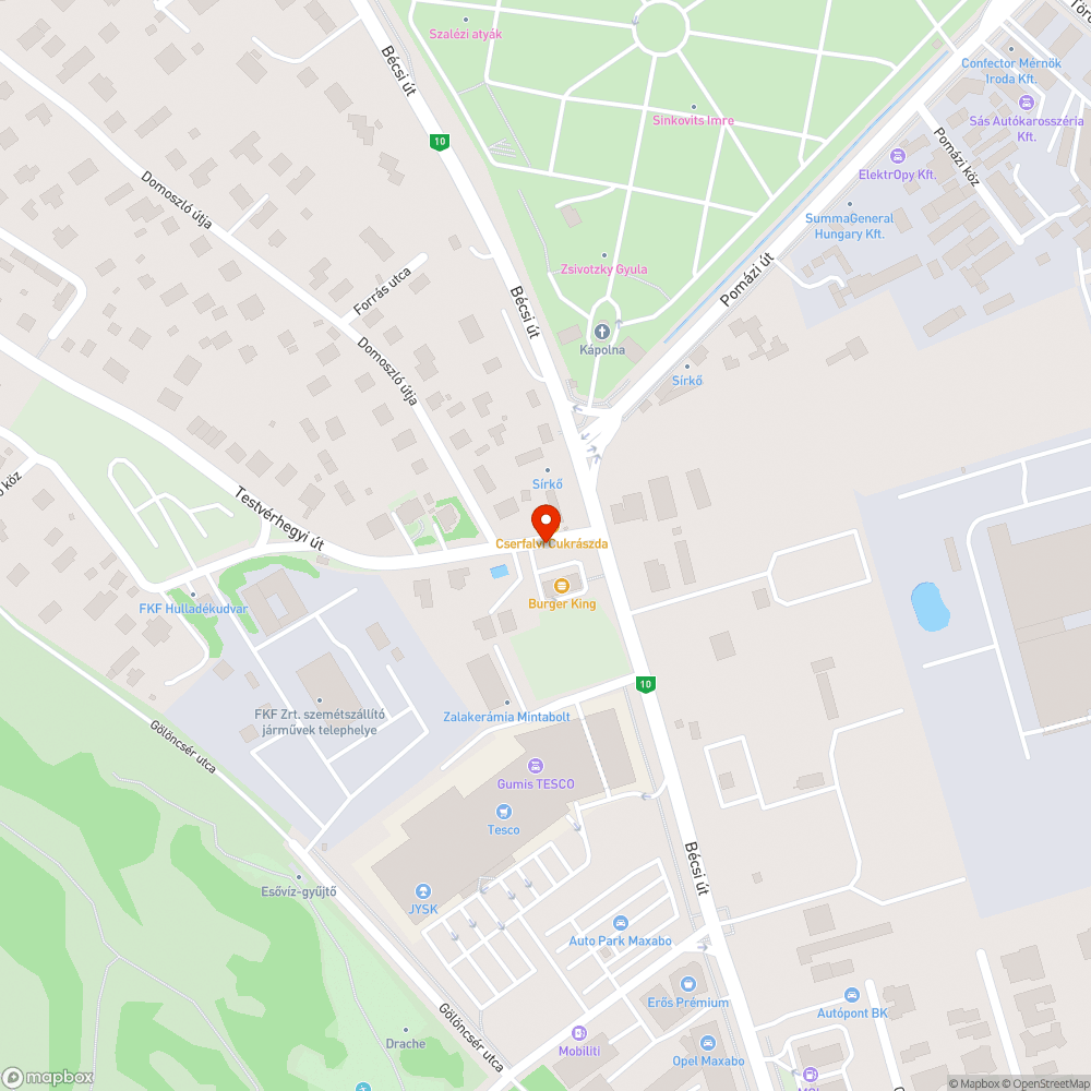 Vezetékbe akadt faág bejelentés helye