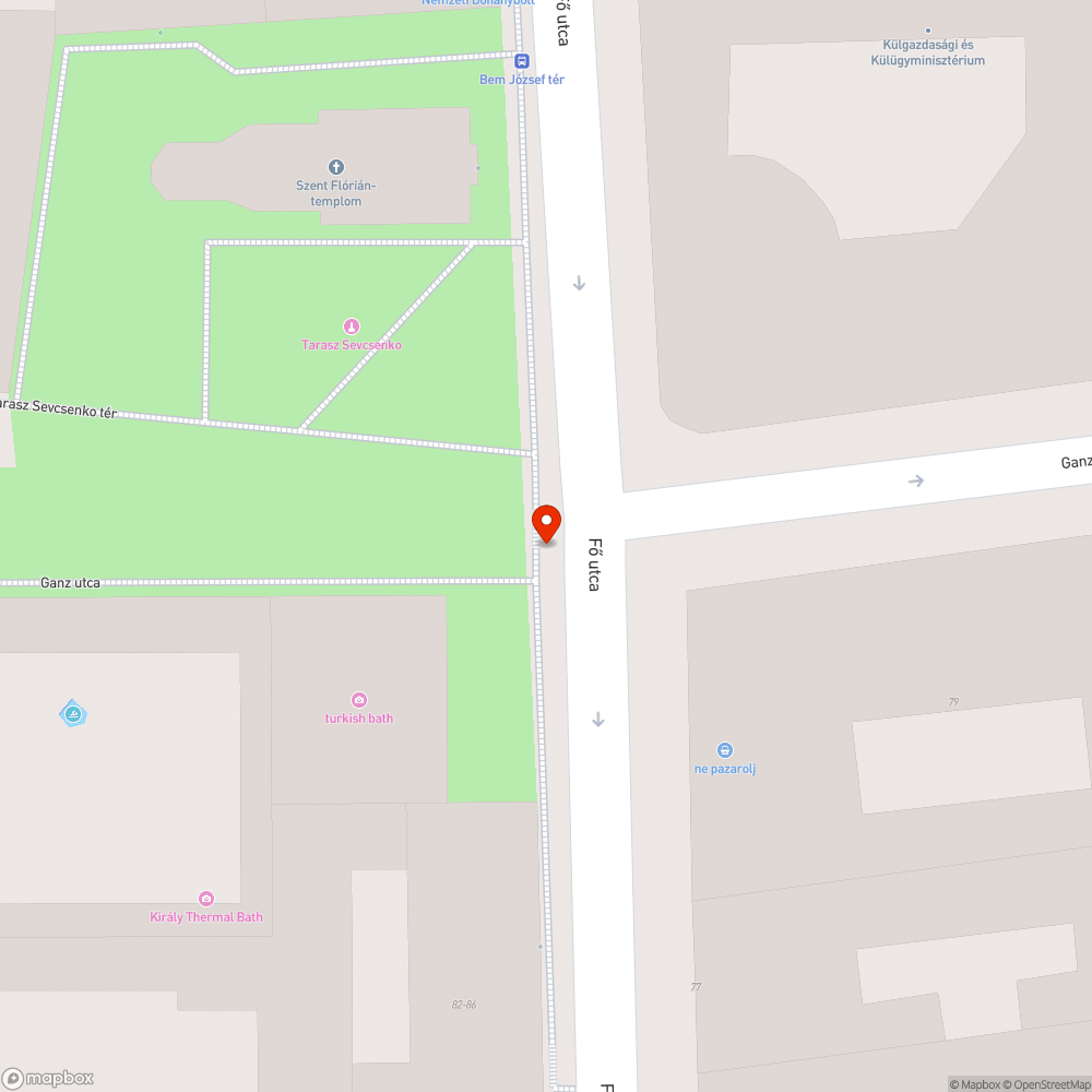 Elpusztult fák bejelentés helye