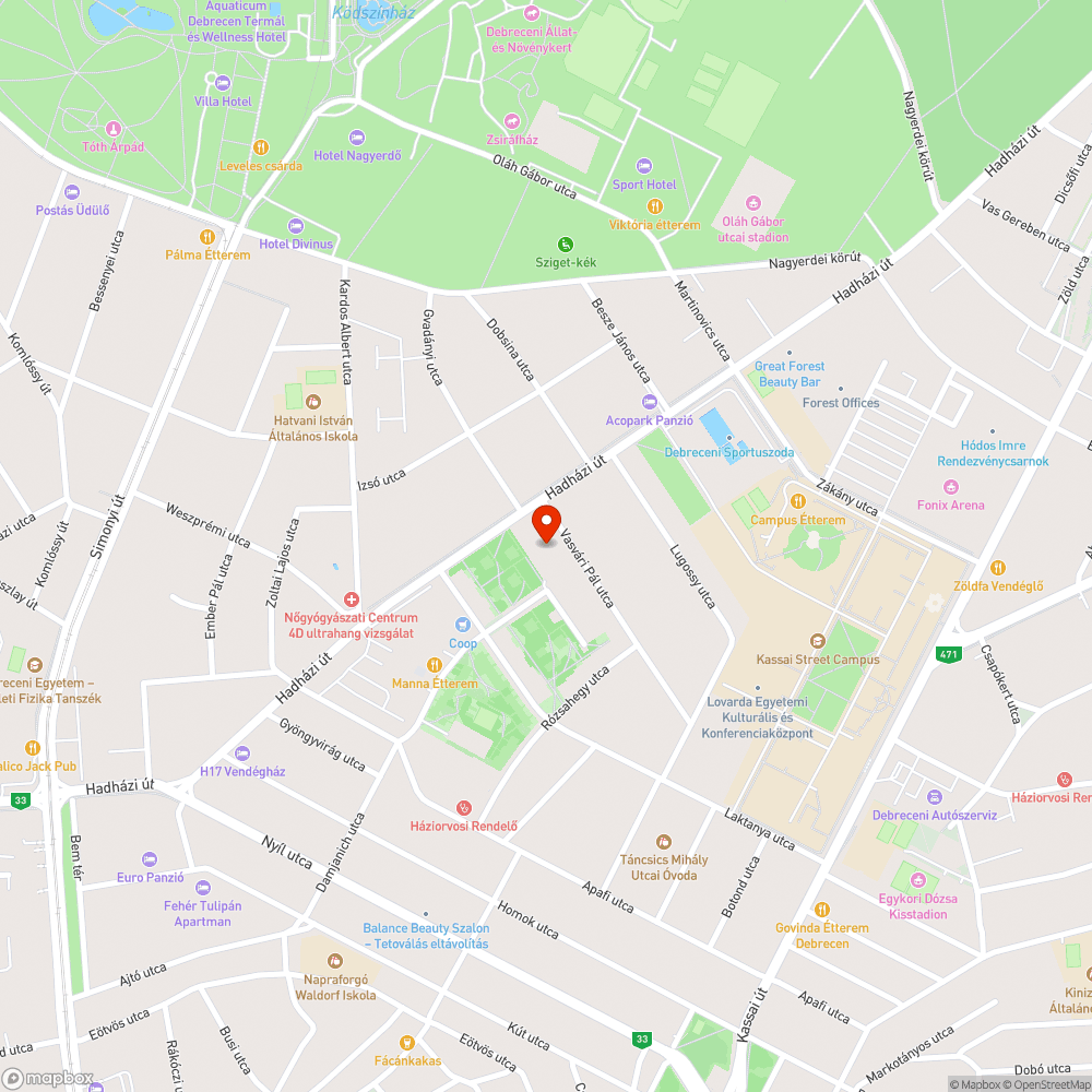 Nagy kátyú a Vasvári Pál utcában bejelentés helye