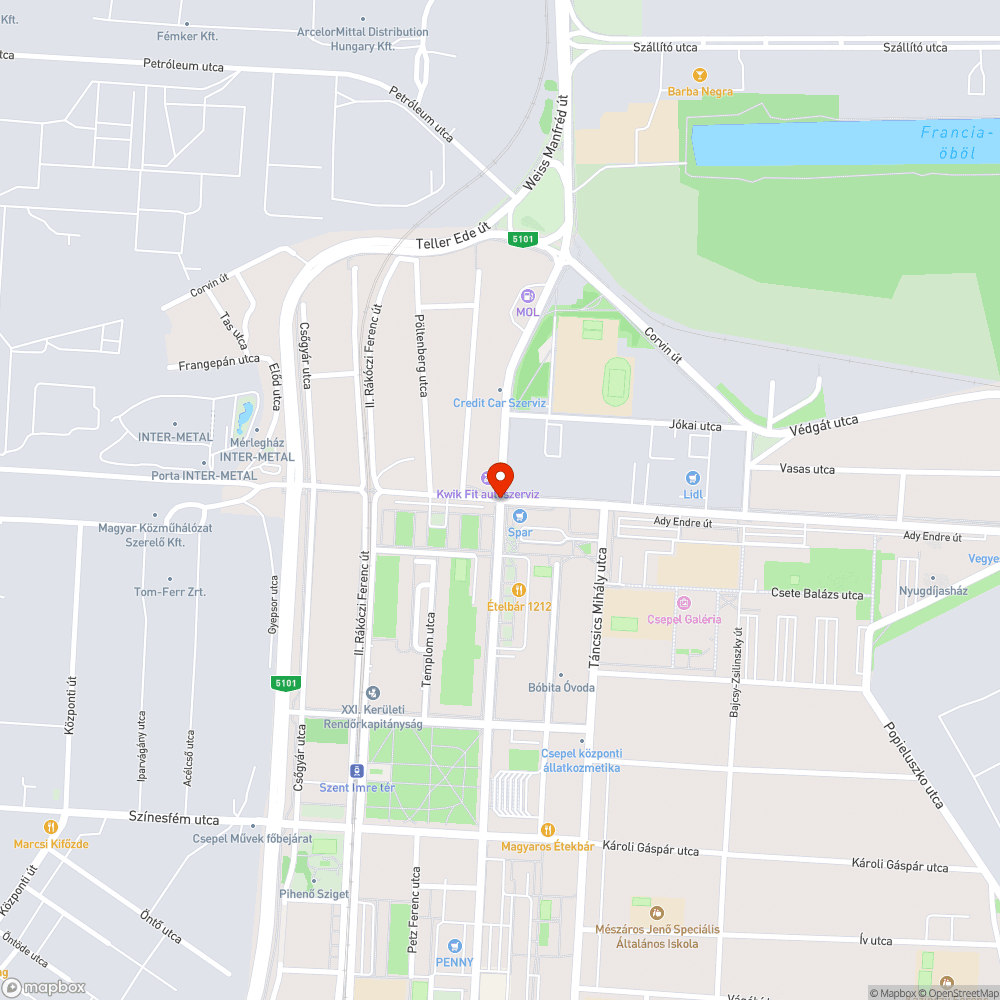 Hiányzó fényterelő bejelentés helye