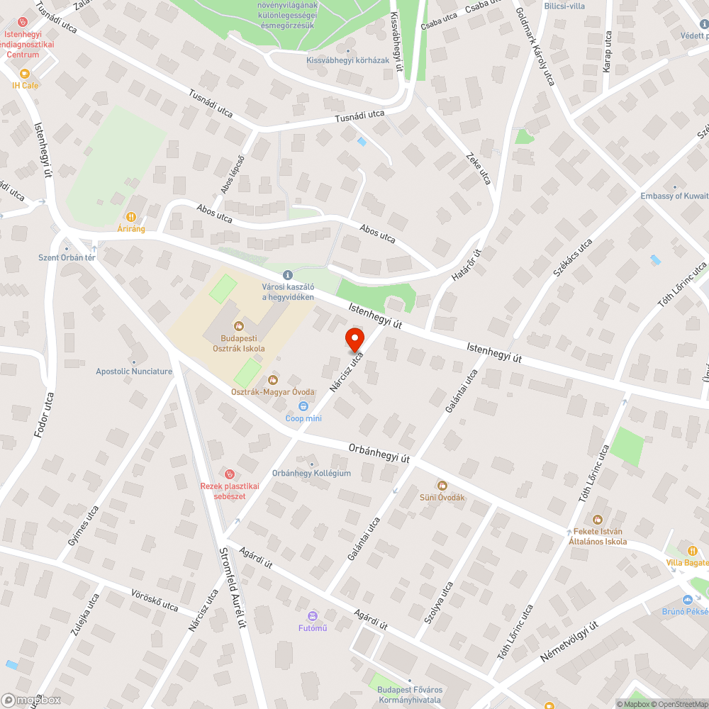 Elhagyott auto bejelentés helye