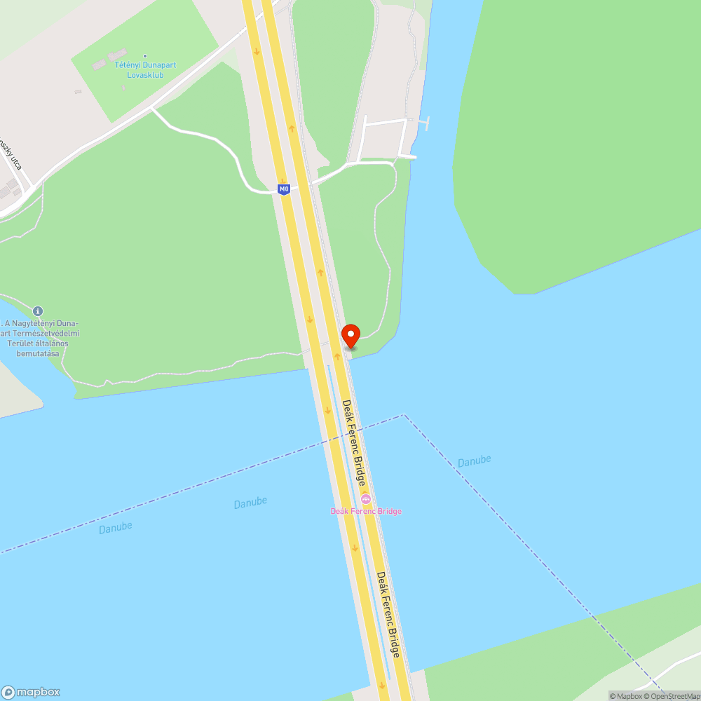 Hullámzó kerékpárút - Deák Ferenc híd bejelentés helye