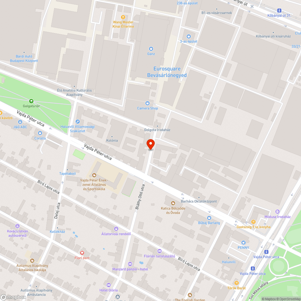 Magára hagyott kisteherautó bejelentés helye