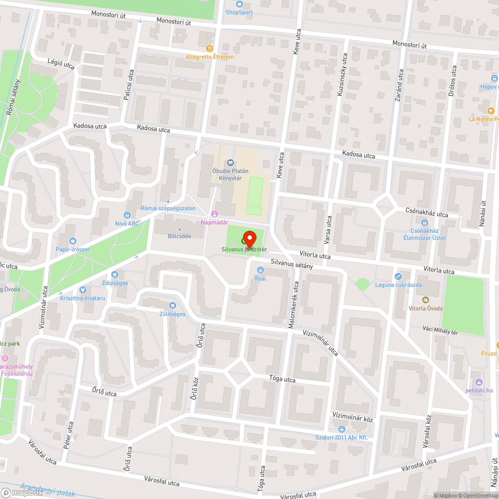 Játszótéri homokozó szegélye bejelentés helye