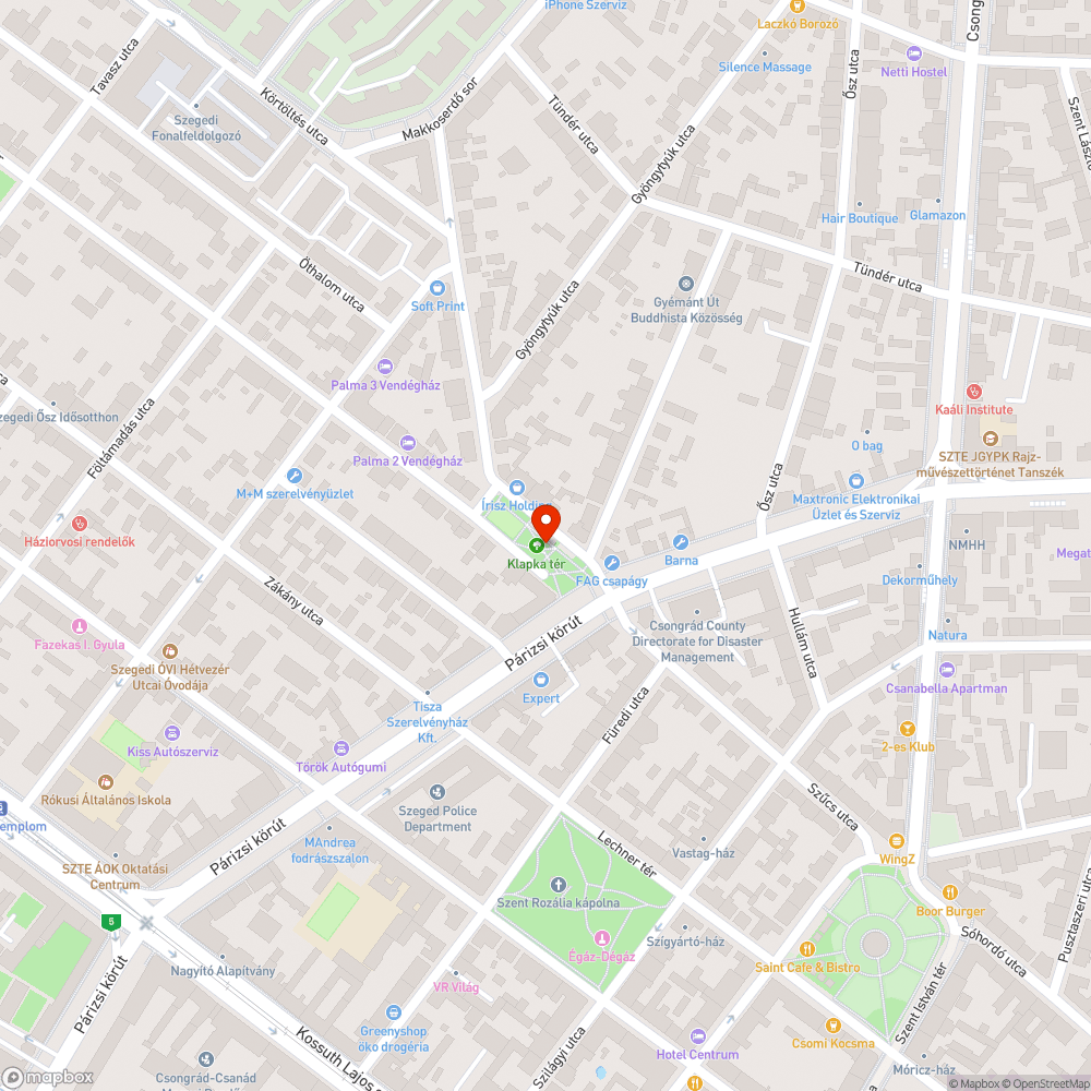 Letört pad bejelentés helye