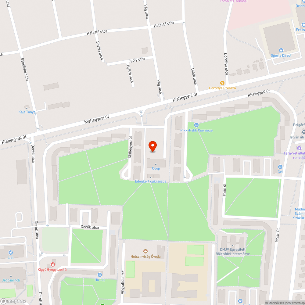 Üritetlen kuka bejelentés helye