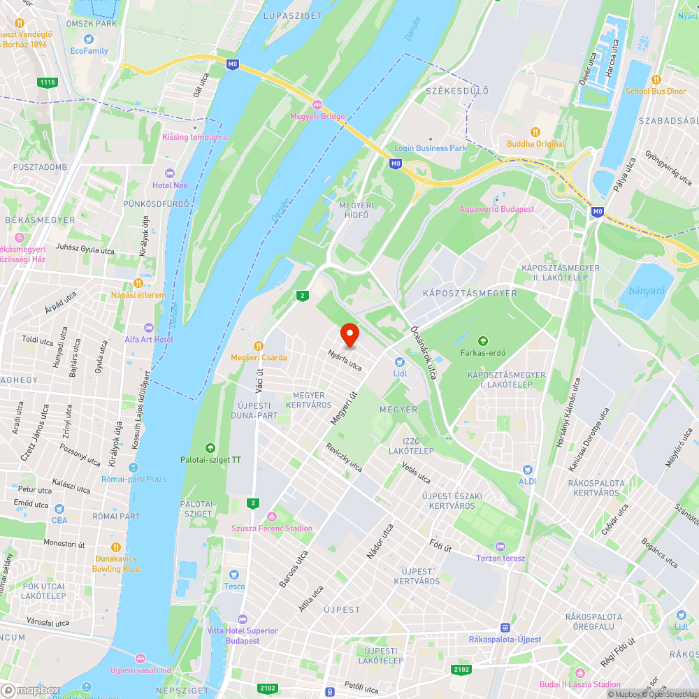 Kátyú bejelentés helye