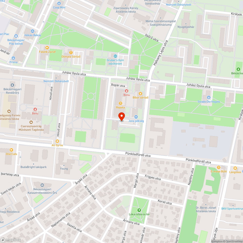 Táskák bejelentés helye